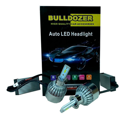 Luces Led Para Auto Bulldozer 7600 Lumenes H3 Cc