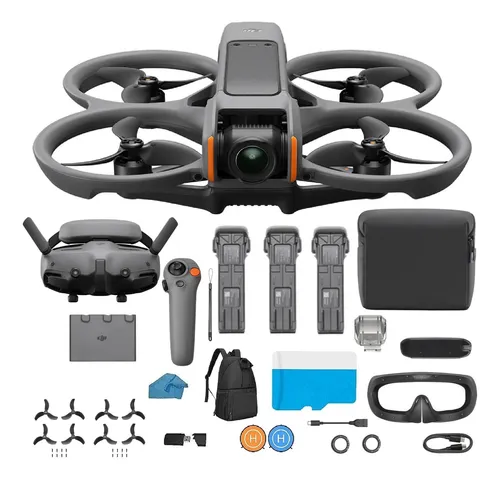 Dji Avata 2 Fly More Combo (3 Baterías), Dron Fpv Con Cám.
