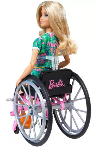 Boneca - Barbie - Cadeirante - Roupa Xadrez - Mattel