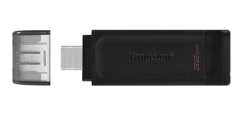 Imagen 2 de 4 de Pendrive Kingston DataTraveler 70 DT70 USB-C 32GB 3.2 Gen 1 negro Type C