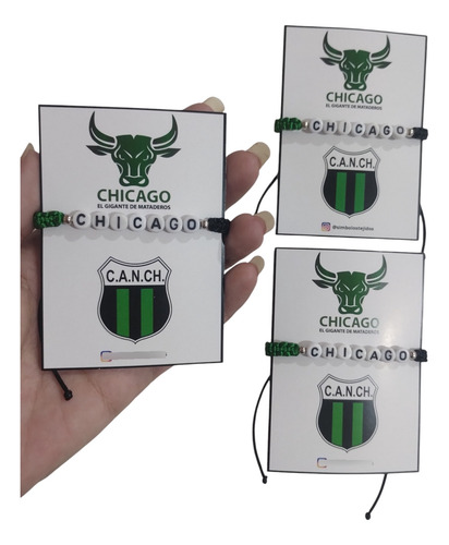 Pulsera Equipos De Futbol Clubes Artesanales Chicago 0 Mm