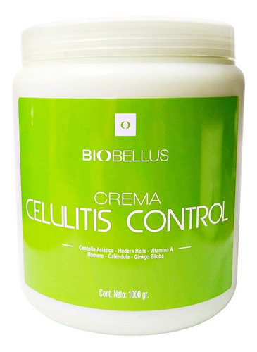 Crema Celulitis Control X 1 Kg Centella Asiatica Biobellus