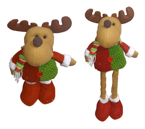 Muñeco Navideño Patas Largas 65cm De Largo Pascuero Adorno