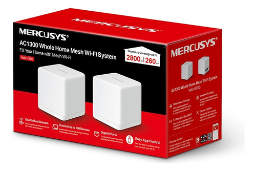 Sistema Wifi Mesh Gigabit Halo H30g Pack 2 Ac1300 Mercusys
