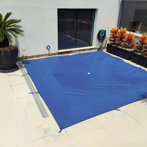 Capa Piscina 5x5 Emborrachada Forte Leve + Kit +