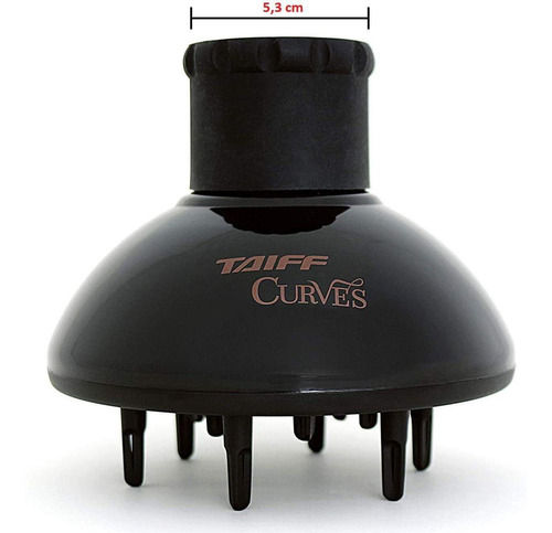 Difusor Definidor De Cachos Taiff Curves Preto Até 2600w
