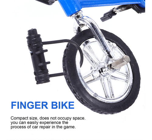 2 Juegos De Minibicicleta De Dedo Modelo Finger Bike De Alea