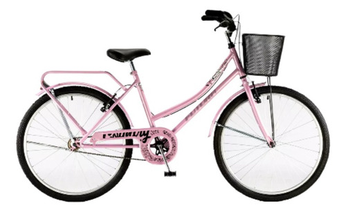 Bicicleta Futura Rod.26 3577 City Cruiser Dama Rosa Palo