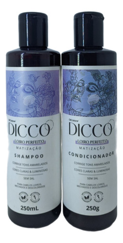 Kit Tratamento Sh 250ml Con 250ml Dicco Loiro Perfeito