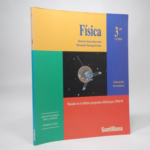 Física Tercer Curso Educación Secundaria Santilana 1994 Bf1