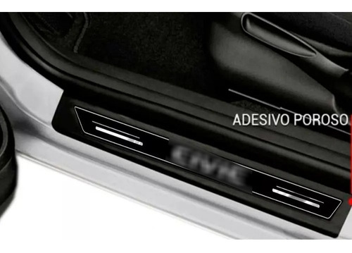 Imagem 2 de 7 de Soleira Protetor Porta New Civic 2007 2008 2009 2010 2011 12