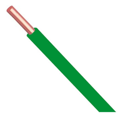 Fio Rígido/sólido 750v 1,5mm Corfio Verde Rolo 10metros