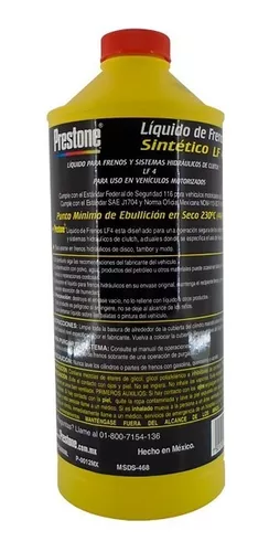 Prestone líquido para frenos LF4 DOT 4 botella de 936 ml. BF6000ML.