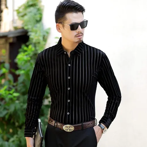 Ropa Transparente Para Hombre Boda De Manga Larga De Primav