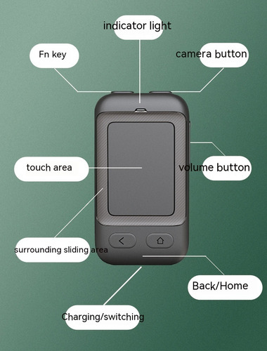 Control Remoto Con Panel Táctil Y Bluetooth Para Teléfono
