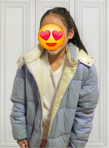 Camperas Niños Niñas Reversible Tornasolado