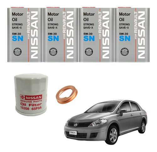 Aceite 5w30 Nissan Tiida (2006-2016) 4 Ltrs.