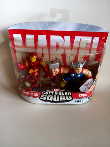 Figura Muñeco Iron Man Thor Super Hero Squad Marvel 