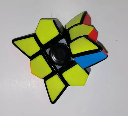 Papelaria Carrossel - HAND SPINNER COM CUBO MÁGICO Cubo com uma