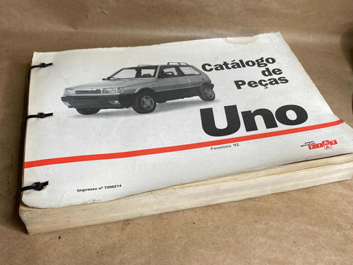 Catálogo De Peças Fiat Uno Manual Antigo Não Proprietário