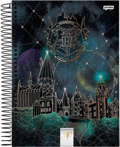 Caderno Harry Potter 10 Matérias 200 Folhas Jandaia 02