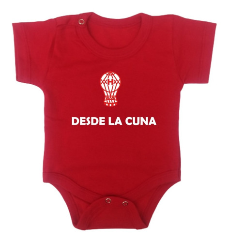 Bodys Para Bebés Huracan Rojo Manga Corta Globo