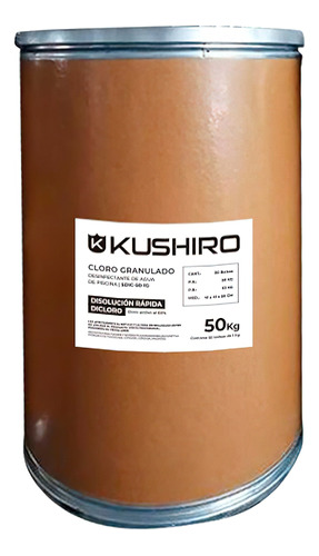 Cloro Granulado Disolucion Rapida 60% X 50kg Cuñete Tacho 