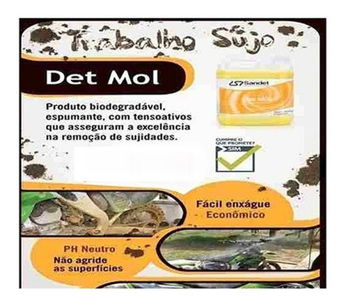Imagem 4 de 4 de Shampoo 5l Lava Moto Off Road Det Mol Sandet + Pulverizador*