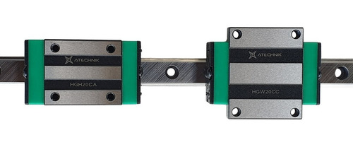 4 Piezas Riel Guía Lineal De 20mm Hgh20ca Longitud 700 Mm