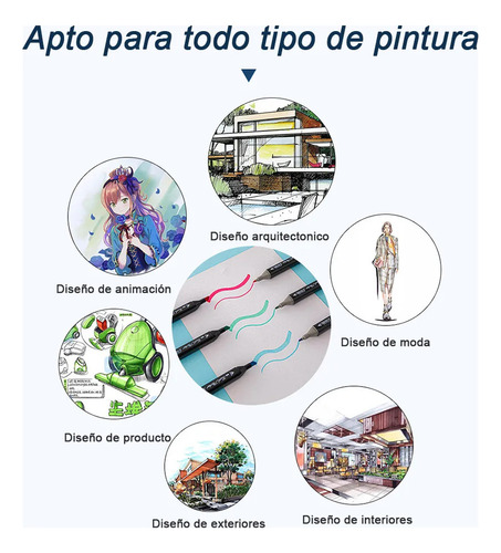 Marcadores Xin De Doble Punta Con 60 Colores