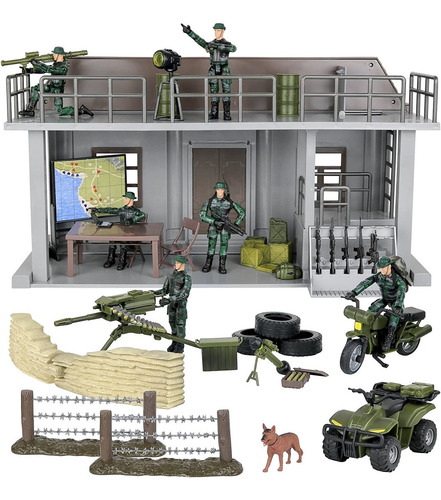 Set Conjunto Militar Centro De Comando Juguete Click N` Play