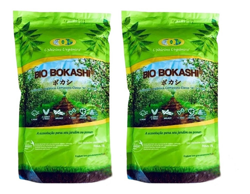 Bio Bokashi Kit Com 2- Fertilizante Orgânico Pronta Entrega