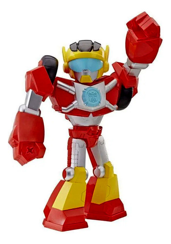 Boneco Articulado Robô Alienígena Vermelho Hot Shot - Transformers - Rescue Bots Academy - Mega Mighties - Playskool Heroes - Hasbro Brinquedos
