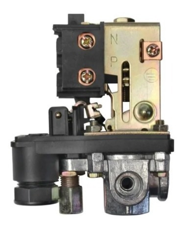 Imagen 4 de 4 de Presostato Automatico De Boton 4 Via 175psi Para Compresor