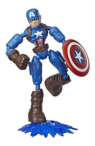 Avengersfigura Flexible De Capitán América De 6 Pulgadas