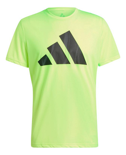 Playera Deportiva adidas Run It Bos Tee Limon Para Hombre