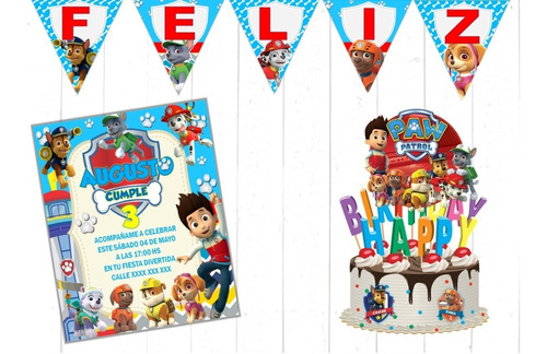 Kit Imprimible Paw Patrol, Patrulla Canina