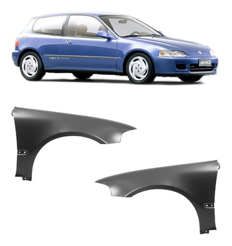 Guardabarro Honda Civic 1992 1993 1994 1995 Coupe Hatchback 