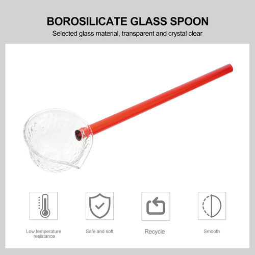 Cucharilla De Vidrio De Estilo Japonés Con Mango Largo Home