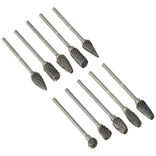 Kent 10pcs Mixed Kit 3 32 Shank Tungsten Carbide Rotary...