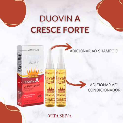 Kit Shampoo/condic/mascara/duovin A Cresce Forte Vita Seiva