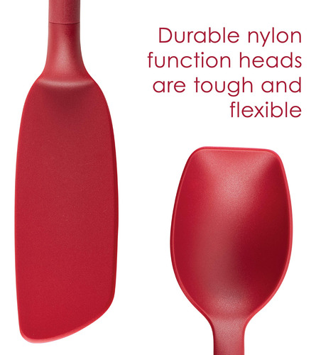 Set De Utensilios De Cocina 3 Piezas Rojo Crush Chop Flexi T
