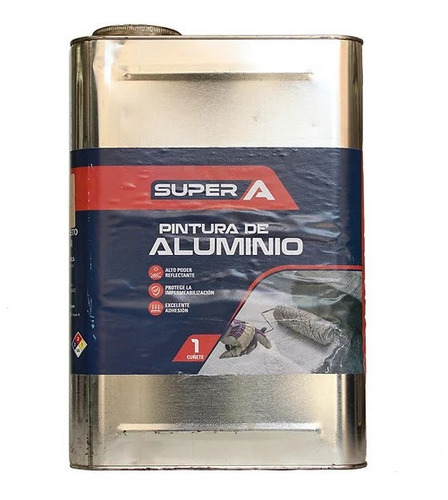 Pintura Aluminio Super  A  Cuñete En Lata 