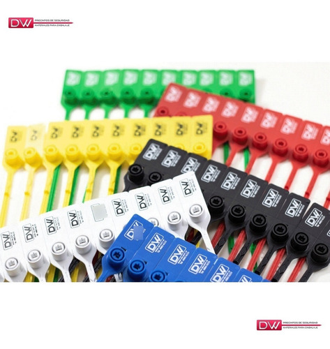 Imagen 2 de 9 de Precinto De Seguridad Escalonado 4mmx30cm X1000un Oferta!!