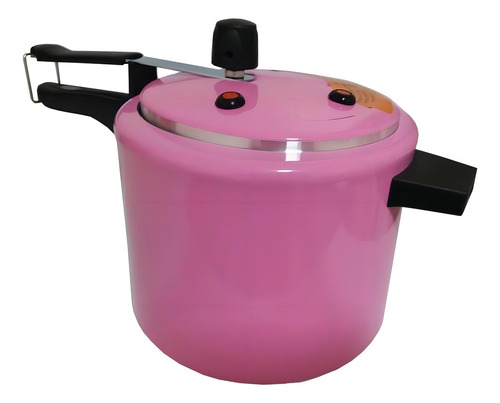 Olla a presión Docesar de aluminio rosa, 4,5 l