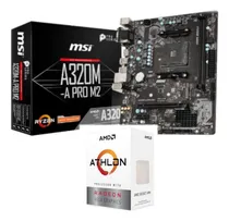 Comprar Kit Cpu Athlon 3000g + Mb Msi A320m A Pro + 4gb Mem Ddr4
