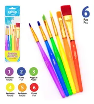 Comprar Set De Pinceles, Oleo, Acrilico, Tempera, Acuarela X6 Pointe