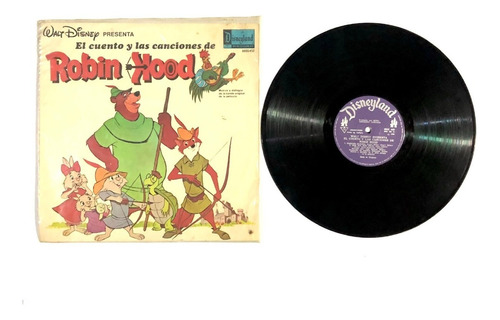 Walt Disney - Robin Hood - Lp Philips Uruguay 1975