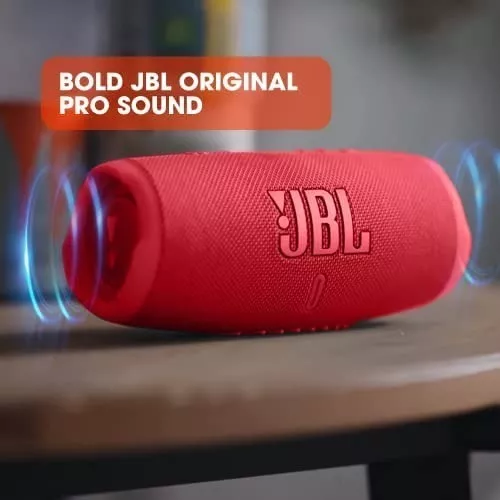 Parlante Jbl Charge 5 Portátil Con Bluetooth Waterproof Red