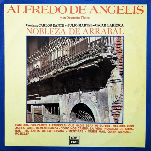 Alfredo De Angelis - Nobleza De Arrabal Lp 